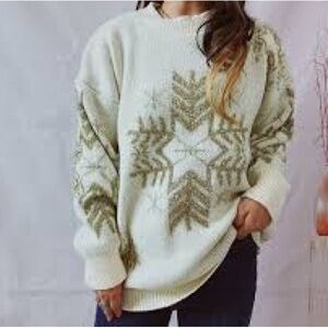 New DAVI & DANI Snowflake Sweater Plus Size 3X 22/24 NWT